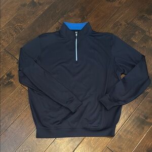 Men's FootJoy Blue Quarter-Zip Jacket - Size Large